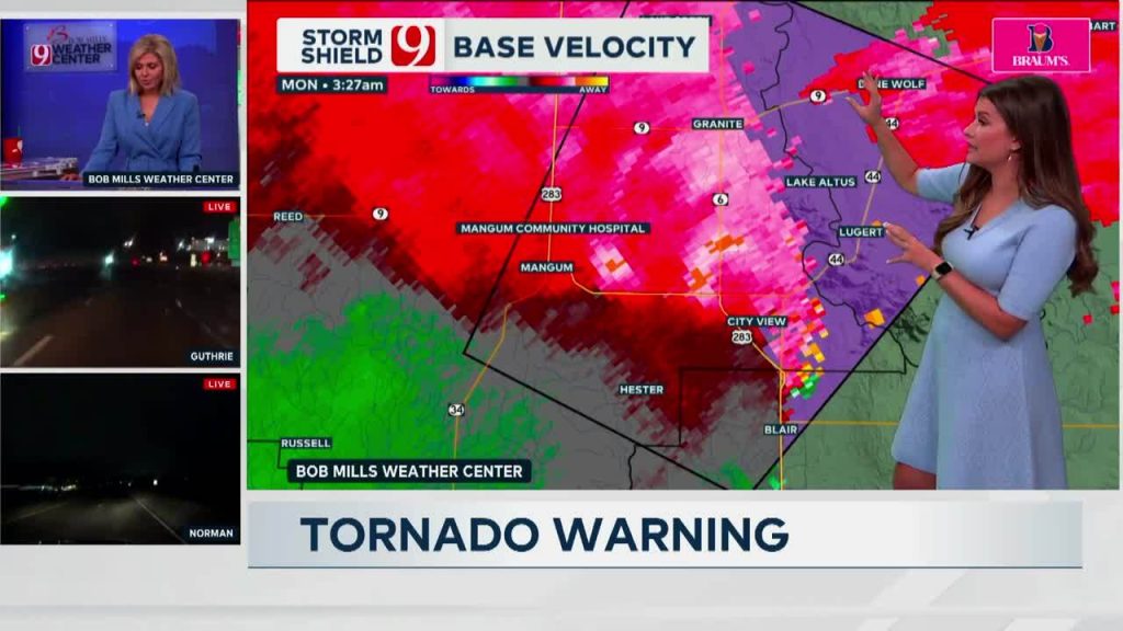 At Least 6 Tornadoes Occurred In SW Oklahoma Monday Morning, Severe Weather Sweeps State