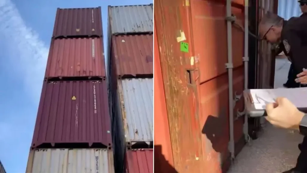 Coast Guard Was Just Checking Containers When They Suddenly Heard Faint Noise In One Of Them