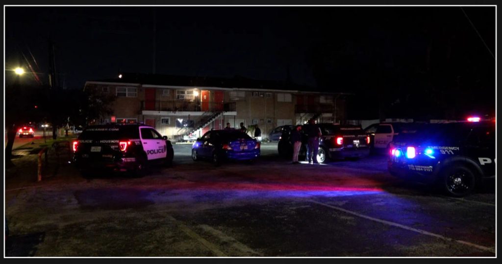 Houston apartment complex shooting leaves two adults in critical condition.