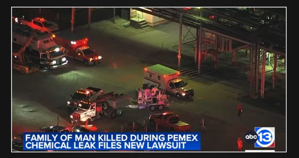 Lawsuit filed after family alleges negligence in contractor's death due to chemical leak at Pemex Deer Park refinery - ABC13 Houston