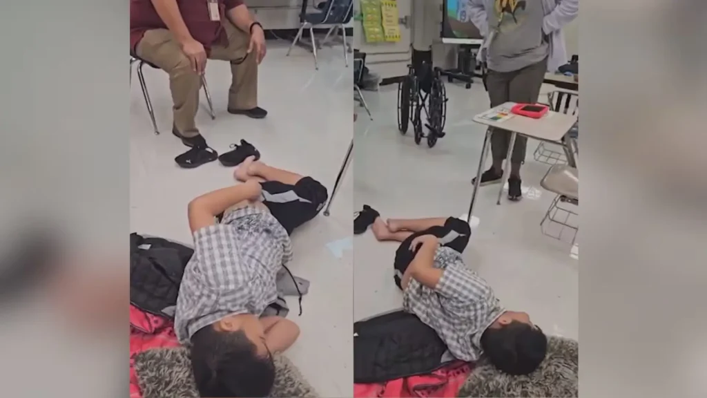 Nonverbal child left lying on school floor for 2 hours after shattering his femur, family says