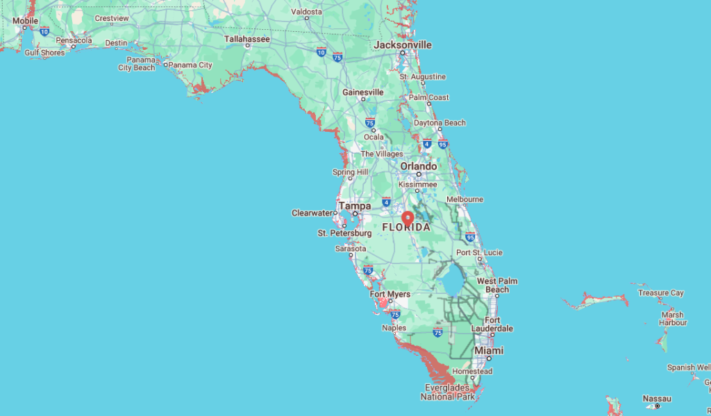 Florida Map Reveals Cities That Could Be Underwater in 2050