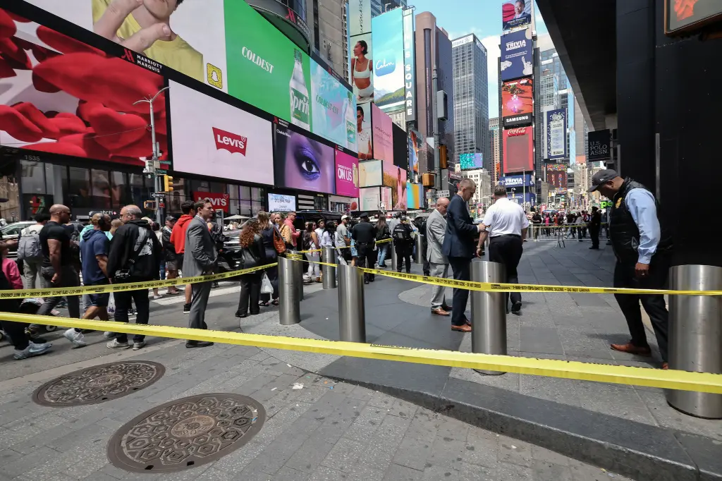 Migrant boy, 13, and masked buddies stab man with brass knuckles in Times Square beatdown — all because he wouldn’t take their photo